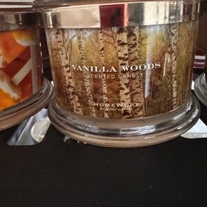 HomeWorx Vanilla Woods Candle - Brown
